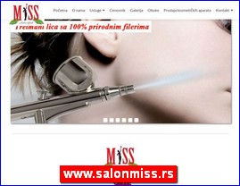 Frizeri, saloni lepote, kozmetiki saloni, www.salonmiss.rs