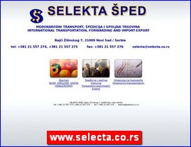 Transport, pedicija, skladitenje, Srbija, www.selecta.co.rs