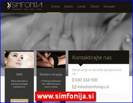 Frizeri, saloni lepote, kozmetiki saloni, www.simfonija.si