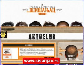 Frizeri, saloni lepote, kozmetiki saloni, www.sisanjac.rs