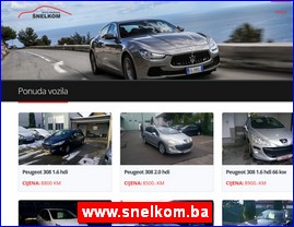 Automobili, www.snelkom.ba