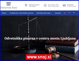 Odvetnik Snoj - Odvetniška pisarna v Ljubljani, www.snoj.si