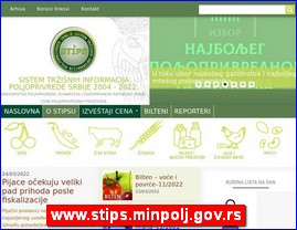 Voće, povrće, prerada hrane, www.stips.minpolj.gov.rs
