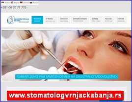 Stomatološke ordinacije, stomatolozi, zubari, www.stomatologvrnjackabanja.rs
