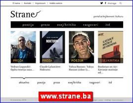 Knjievnost, knjige, izdavatvo, www.strane.ba