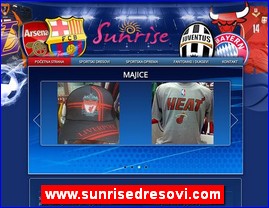 Sportska oprema, www.sunrisedresovi.com