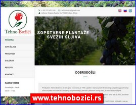 Voće, povrće, prerada hrane, www.tehnobozici.rs