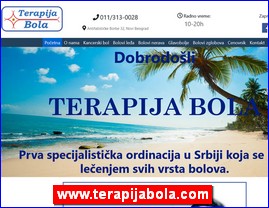 Ordinacije, lekari, bolnice, banje, Srbija, www.terapijabola.com