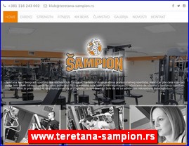 Fitnes, fitness centri, teretane, www.teretana-sampion.rs
