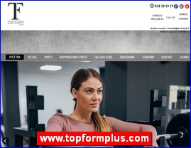 Sportski klubovi, atletika, atletski klubovi, gimnastika, gimnastički klubovi, aerobik, pilates, Yoga, www.topformplus.com