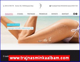 Frizeri, saloni lepote, kozmetiki saloni, www.trajnasminkaalbam.com