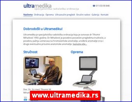 Ordinacije, lekari, bolnice, banje, Srbija, www.ultramedika.rs