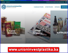 Plastika, guma, ambalaža, www.unioninvestplastika.ba
