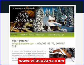 Hoteli, moteli, hosteli,  apartmani, smeštaj, www.vilasuzana.com