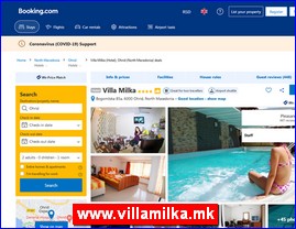 Hoteli, smetaj, Severna Makedonija, www.villamilka.mk