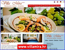 Hoteli, smeštaj, Hrvatska, www.villamira.hr