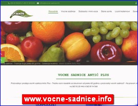 Voće, povrće, prerada hrane, www.vocne-sadnice.info
