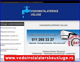 Sanitarije, vodooprema, www.vodoinstalaterskeusluge.rs