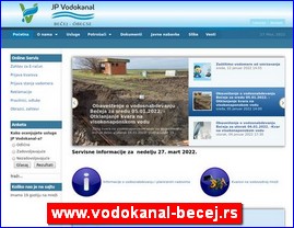 Sanitarije, vodooprema, www.vodokanal-becej.rs