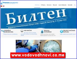 Sanitarije, vodooprema, www.vodovodhnovi.co.me