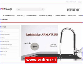 Sanitarije, vodooprema, www.volino.si