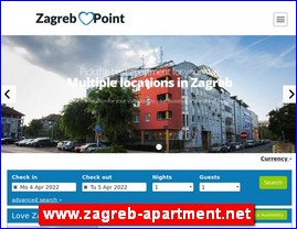 Hoteli, smeštaj, Hrvatska, www.zagreb-apartment.net