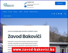 Ordinacije, lekari, bolnice, banje, laboratorije, www.zavod-bakovici.ba