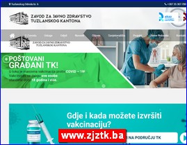 Ordinacije, lekari, bolnice, banje, laboratorije, www.zjztk.ba