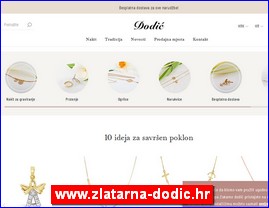 Zlatare, zlato, zlatarstvo, nakit, satovi, www.zlatarna-dodic.hr