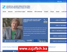 Ordinacije, lekari, bolnice, banje, laboratorije, www.zzjzfbih.ba